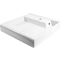 Умывальник KIROVIT "Престиж-50" 600х500х85 с отв. (переливом, креплением) над стиральной машиной (г.Киров)