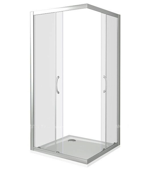 Душ.ограждение GOOD DOOR LATTE CR- 120-80-C-WE стекло Прозрачное 5мм (без поддона и автослива)