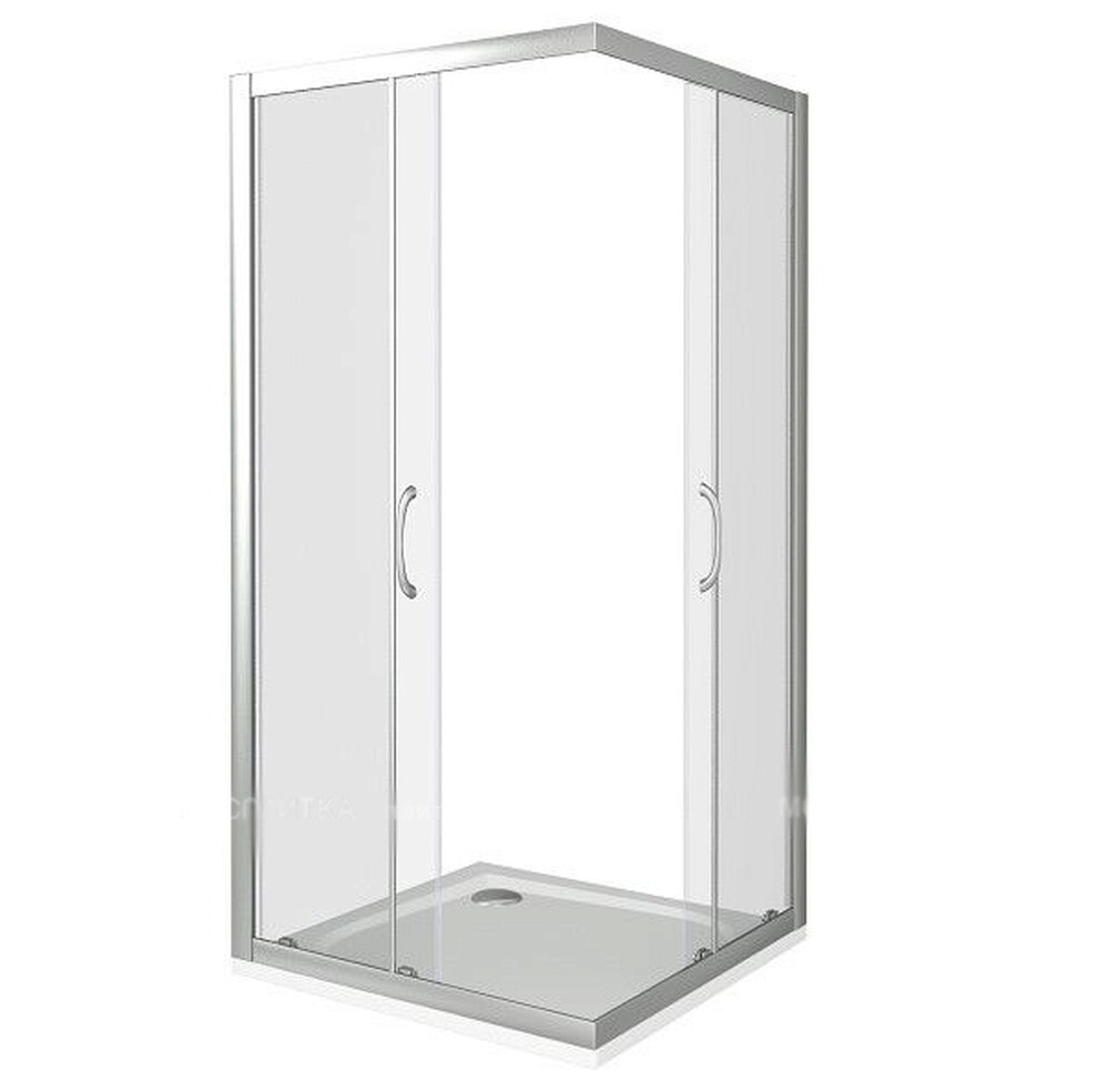 Душ.ограждение GOOD DOOR LATTE CR- 120-90-C-WE стекло Прозрачное 5мм (без поддона и автослива)