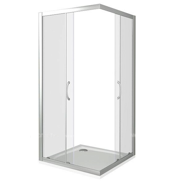 Душ.ограждение GOOD DOOR LATTE CR- 120-90-C-WE стекло Прозрачное 5мм (без поддона и автослива)