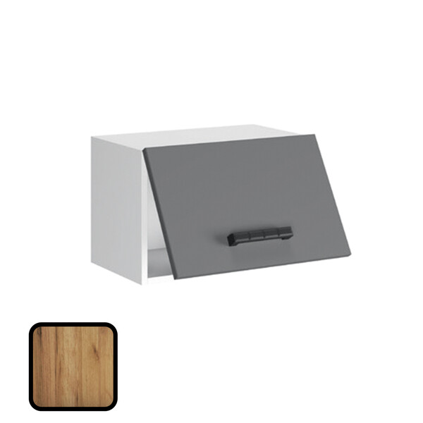 Полка над вытяжкой МУВИ, Г6-500 Дуб Крафт Золотой (310х500х290)