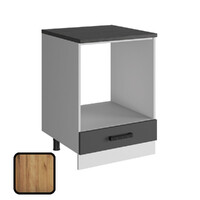 Стол под духовой шкаф МУВИ, НД600 Дуб Крафт Золотой (810х600х450) Столешница Дуб Обожённый (1160)