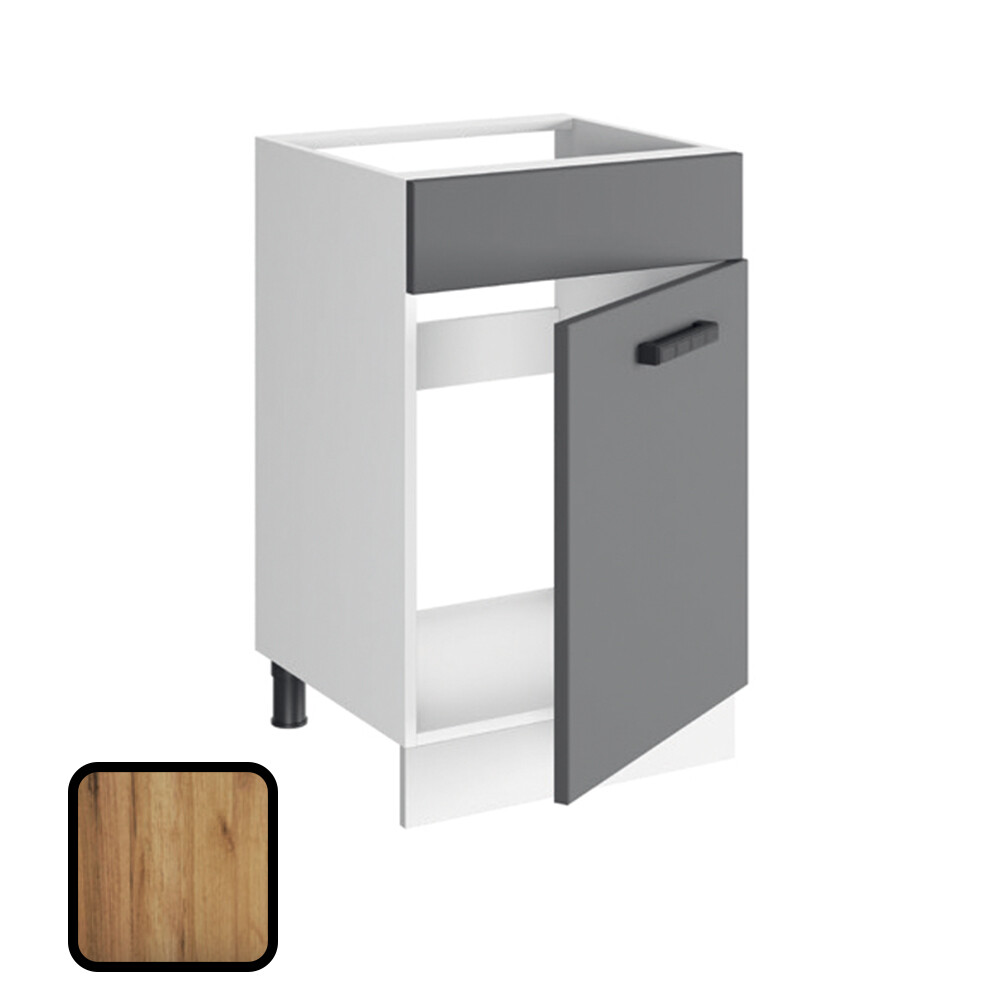 Стол под мойку МУВИ, М500 Дуб Крафт Золотой (810х500х450) (1161)