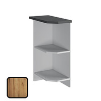 Стол торцевой МУВИ, НТ285 (840х285х503) левый, Столешница Дуб Обожённый