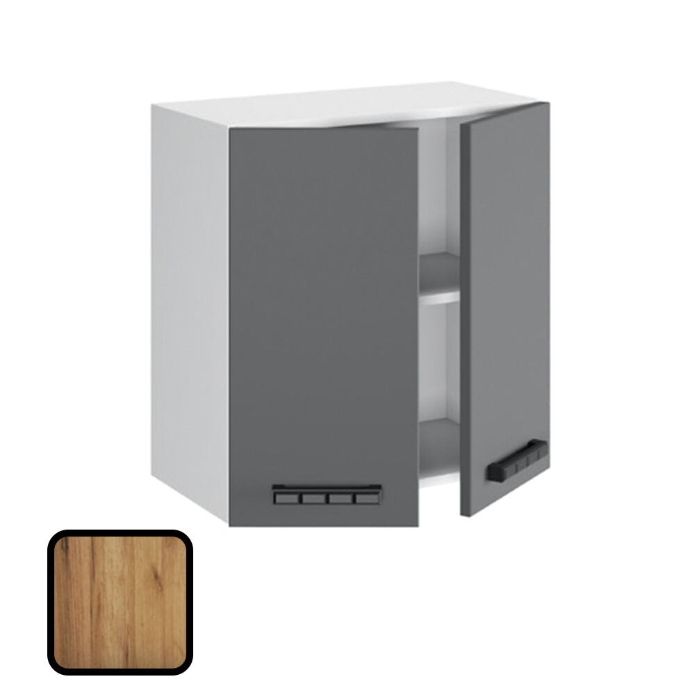 Шкаф навесной МУВИ, В6-600 Дуб Крафт Золотой (626х600х290) (1175)