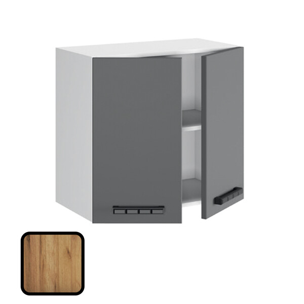 Шкаф навесной МУВИ, В6-800 Дуб Крафт Золотой (626х800х290) (1176)