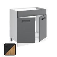 Стол под мойку МУВИ/ЦЕМЕНТ, М800 Дуб Крафт Золотой/Цемент Темный (810х800х450) (1186)