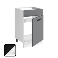 Стол под мойку НИКА, М500 Цемент Темный/Бетон Пайн (810х500х450) (1207)