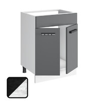 Стол под мойку НИКА, М600 Цемент Темный/Бетон Пайн (810х600х450) 1208