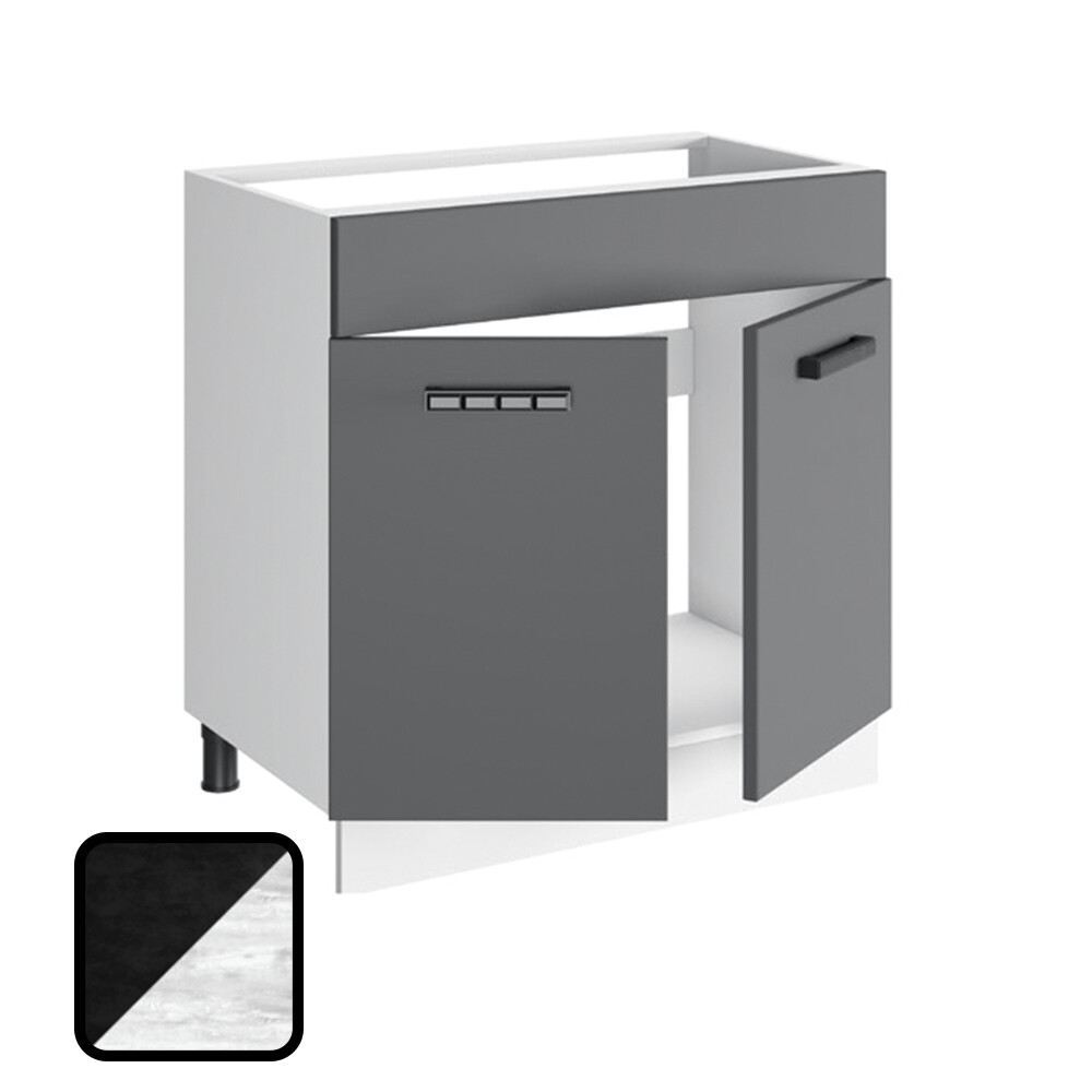 Стол под мойку НИКА, М800 Цемент Темный/Бетон Пайн (810х800х450) (1209)