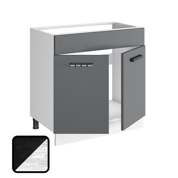 Стол под мойку НИКА, М800 Цемент Темный/Бетон Пайн (810х800х450) (1209)