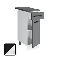 Стол разделочный НИКА, 1 ящик Н300-1Я Цемент Темный/Бетон Пайн (810х300х450) Столешница Луна (1210)