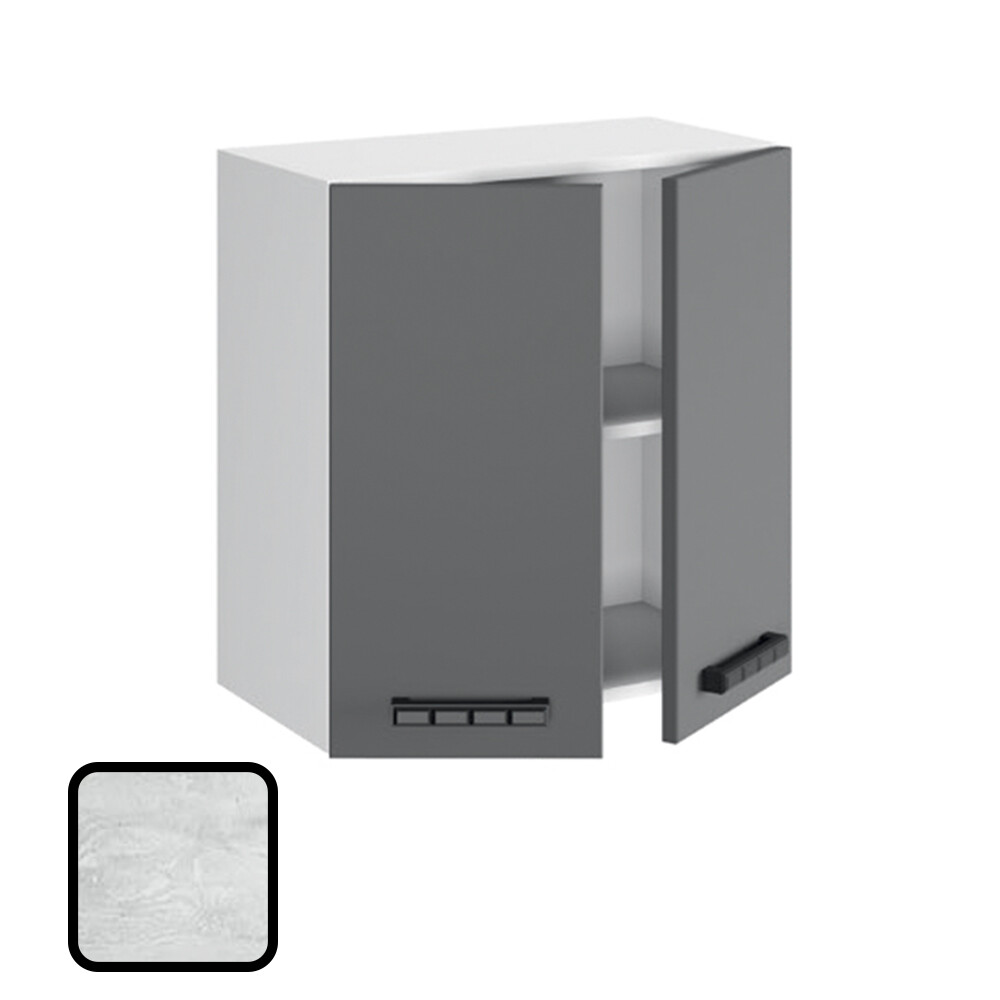 Шкаф навесной НИКА, В6-600 Бетон Пайн (626х600х290) (1221)