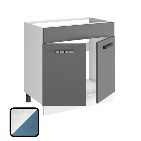 Стол под мойку ОДРИ-1, М800 Фактурный Синий (810х800х450) (1278)