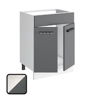 Стол под мойку ОДРИ-2, М600 Фактурный Серый (810х600х450) (1300)