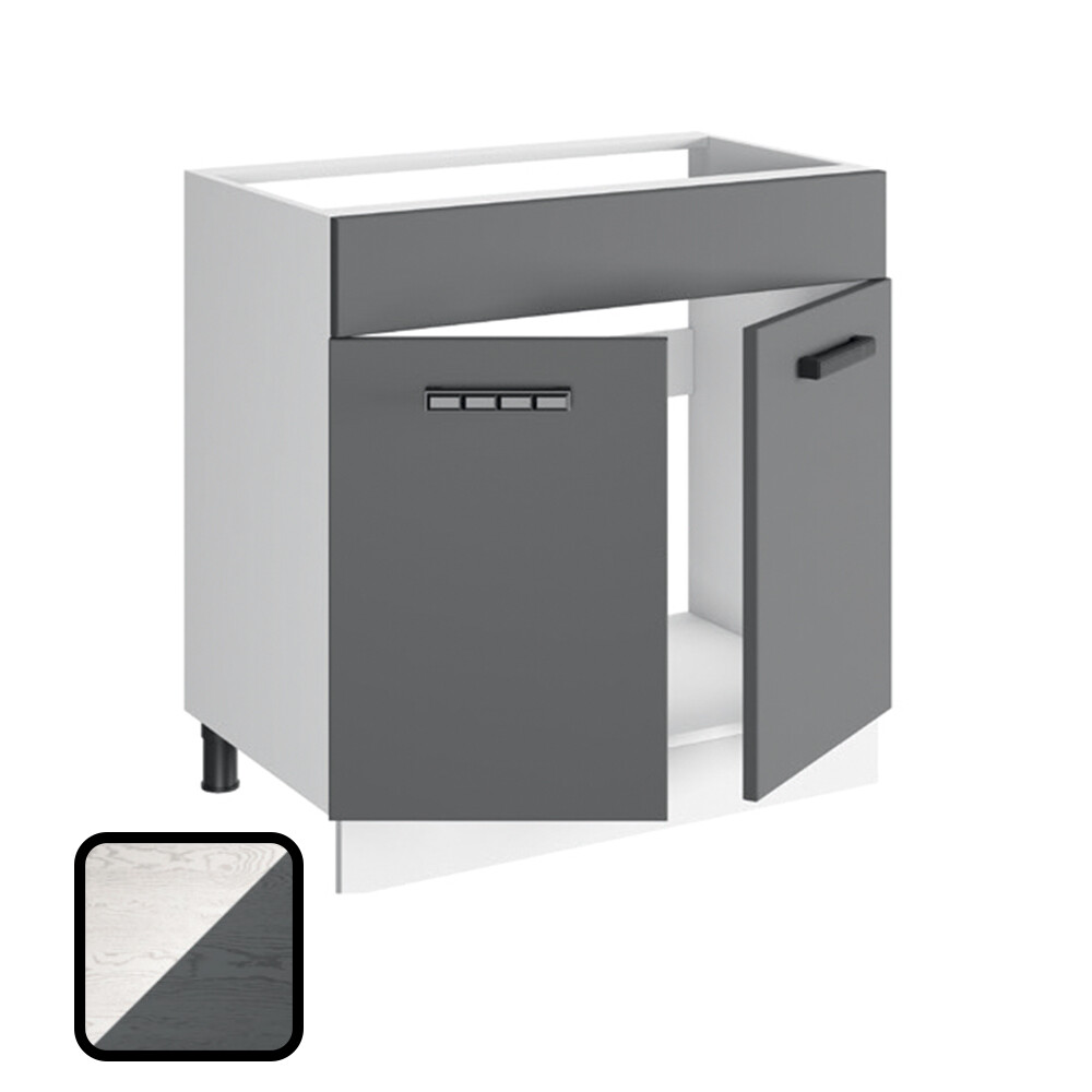 Стол под мойку ОДРИ-2, М800 Фактурный Серый (810х800х450) (1301)