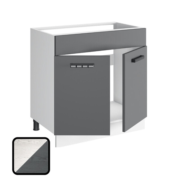 Стол под мойку ОДРИ-2, М800 Фактурный Серый (810х800х450) (1301)