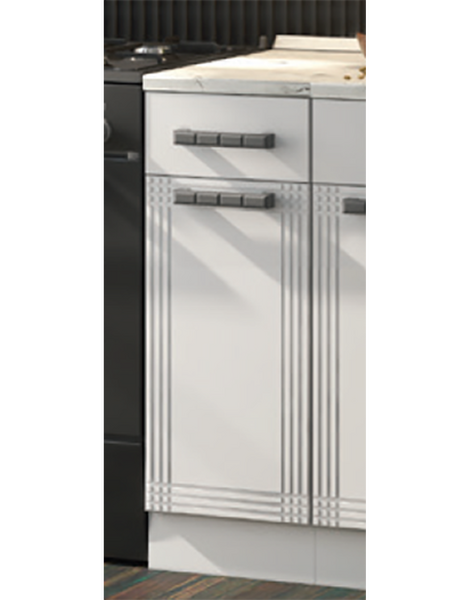 Стол разделочный СОФИ-1, 1 ящик Н400-1Я Белый Софт (810х400х450) Столешница Полярная звезда