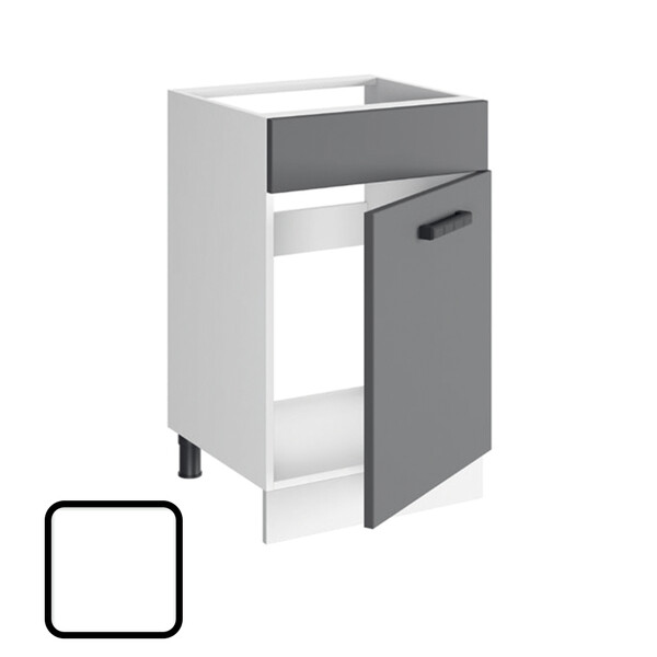 Стол под мойку СОФИ-2, М500 Белый Софт (810х500х450) (1391)