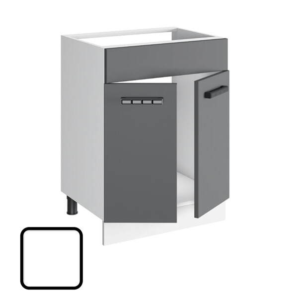 Стол под мойку СОФИ-2, М600 Белый Софт (810х600х450) (1392)