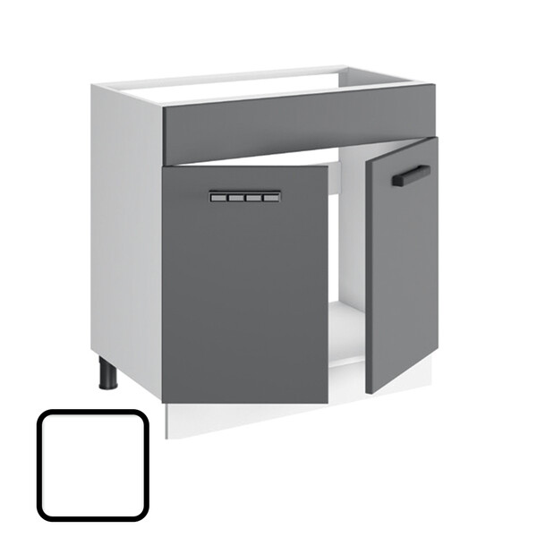 Стол под мойку СОФИ-2, М800 Белый Софт (810х800х450) (1393)