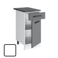 Стол разделочный СОФИ-2, 1 ящик Н400-1Я Белый Софт (810х400х450) Столешница Гранит чёрный