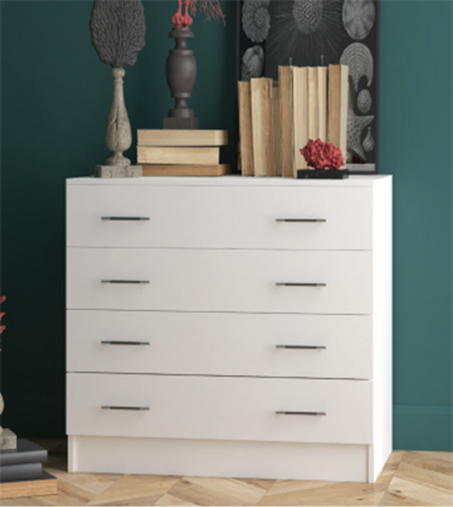 Комод Классика 810х800х500 с 4 ящиками (Белый) (1016)