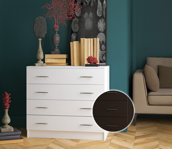 Комод Классика 810х800х500 с 4 ящиками (Венге) (1018)