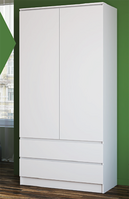Шкаф Мальм 800*1800*500 (Белый) (2 места) 1475