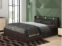 Кровать "Арина" 1400 с ящиками (Венге) (1048)