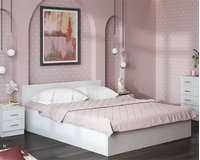 Кровать Стандарт 1600 (Белый) (3 места)