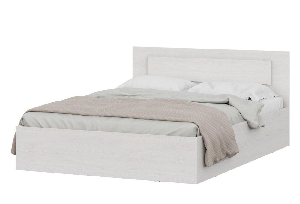 Спальня "МСП 1" Кровать двойная универсальная 1,4*2,0" Ясень Анкор светлый (2 места) БЕЗ ОСНОВАНИЯ