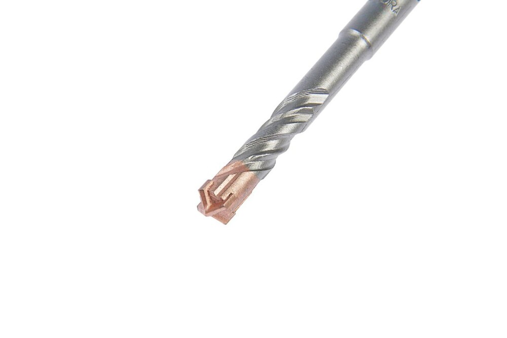 Бур по бетону ТУНДРА, крестовый наконечник, двойная спираль, SDS-plus, 6 х 110 мм 2771610