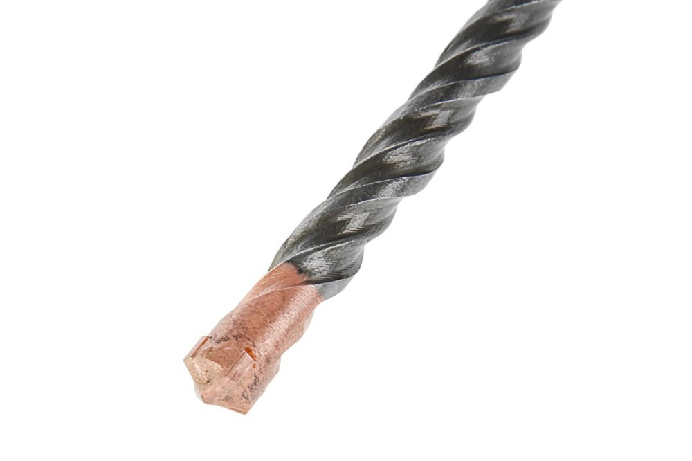 Бур по бетону ТУНДРА, крестовый наконечник, двойная спираль, SDS-plus, 16 х 210 мм 2771632