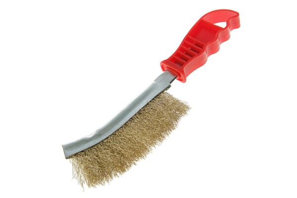 Щетка металлическая ручная ЛОМ, пластиковая рукоятка 2768012