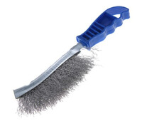 Щетка металлическая ручная ТУНДРА, оцинкованная, пластиковая рукоятка 2768013