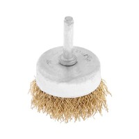 Щетка металлическая для дрели ТУНДРА, со шпилькой, "чашка", 50 мм 1032349