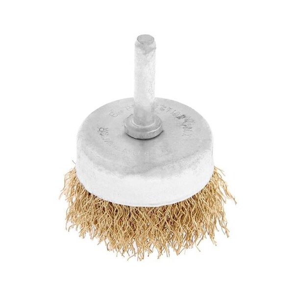 Щетка металлическая для дрели ТУНДРА, со шпилькой, "чашка", 50 мм 1032349