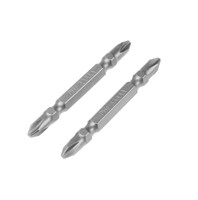 Биты двухсторонние ТУНДРА, намагниченные, сталь CrV, PH2 х 65 мм, 2 шт. 1124363