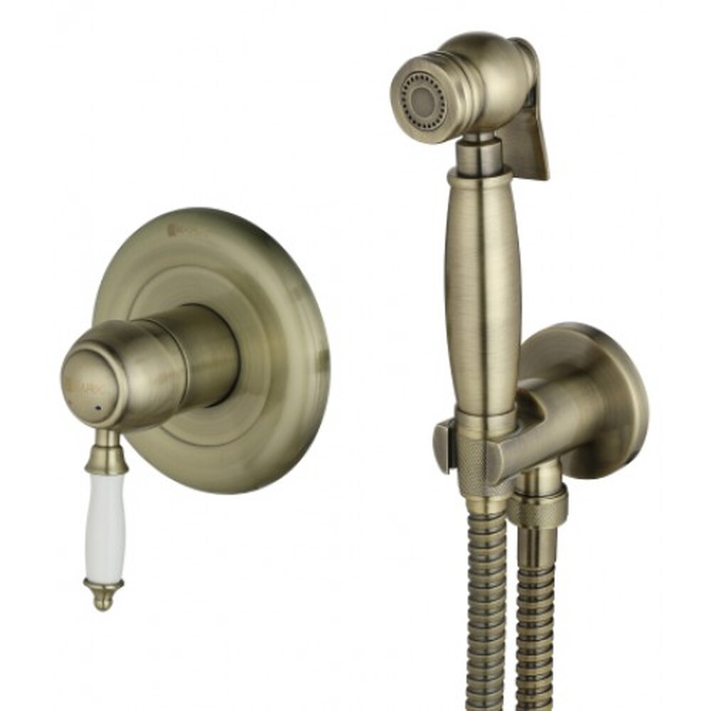 LM4819B Villa Смеситель с гигиеническим душем, встраиваемый, бронза LEMARK