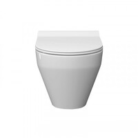 Унитаз подвесной "БАРИ НОВА" SLIM БЕЗОБОДКОВЫЙ МЛ Белый (сид.дюроМульти-Лифт, легкосъемное) КЕРАМИН 466116