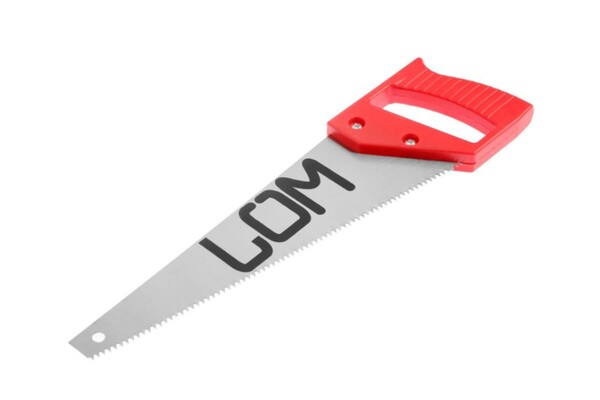 Ножовка по дереву ЛОМ, пластиковая рукоятка, 7-8 TPI, 300 мм 1818192