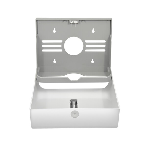 Диспенсер бумажных полотенец Puff-5130 пластик, БЕЛЫЙ, для листов Z и V сложения  