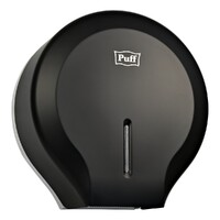 Диспенсер для туалетной бумаги Puff-7130BL пластик, ЧЕРНЫЙ, втулка не менее 45мм, диаметр рулона 24см 