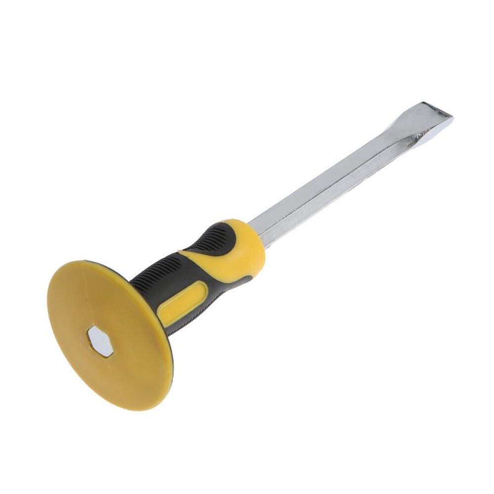 Зубило плоское ТУНДРА, сталь 45, хромированное, 2К рукоятка, 300 х 25 мм 4774504