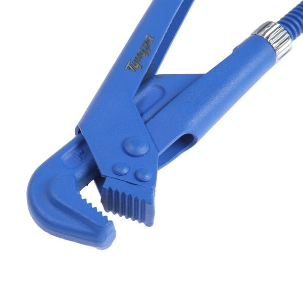 Ключ трубный рычажный ТУНДРА, плоский зажим 90°, раскрытие до 35 мм, №1, 1" 1187504