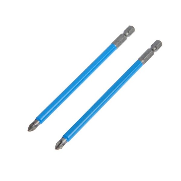 Биты ТУНДРА, намагниченные, сталь CrV, PH2 х 127 мм, 2 шт. 2270951