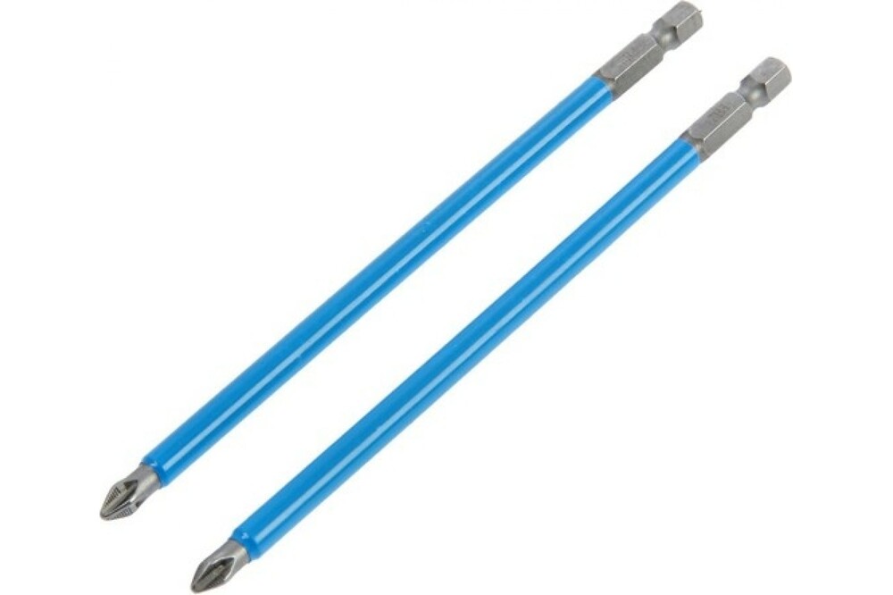 Биты ТУНДРА, намагниченные, сталь CrV, PH2 х 150 мм, 2 шт.  2270952