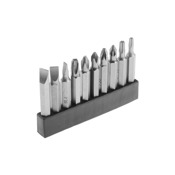 Набор бит ТУНДРА, сталь CrV, PH, PZ, SL, Torx х 50 мм, 10 шт. 2270981