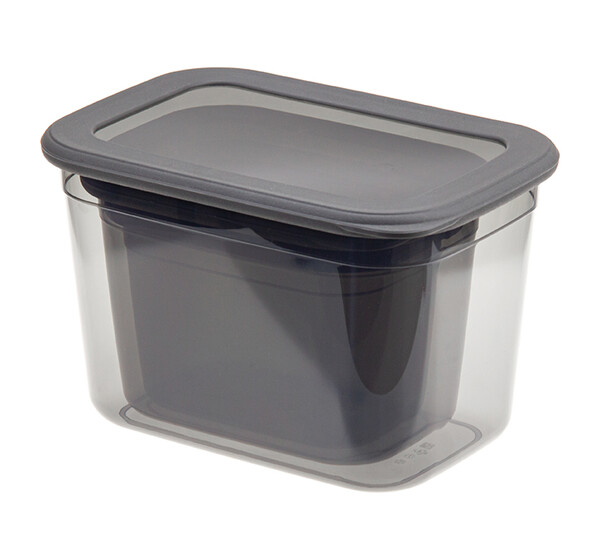 Набор ёмкостей для продуктов РЕСПЕКТ (0,8л+1,3л+2,3л) графитовый ("М-пластика") (М 1265)